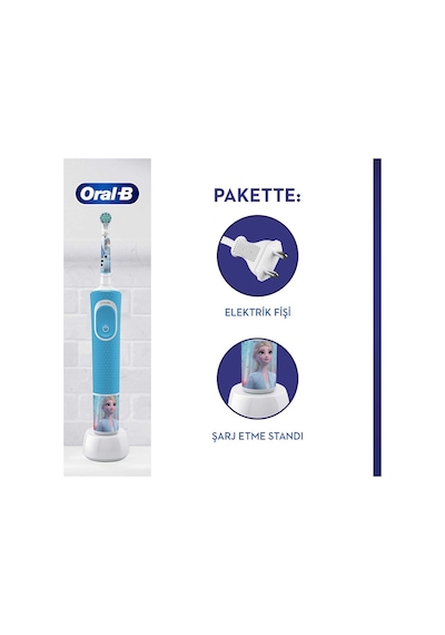 Oral-B D100 Vitality Frozen Özel Seri Çocuklar İçin Şarj Edilebilir Diş Fırçası