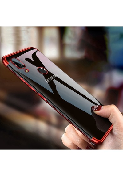Samsung Galaxy Uyumlu M20 Köseleri Renkli Seffaf Kamera Korumali Kilif 434332417