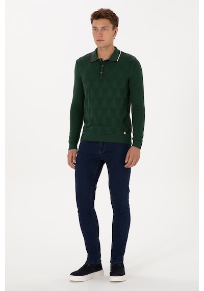 U.s. Polo Assn. Erkek Koyu Yeşil Kazak /triko 50308307-vr079 Koyu Yesıl