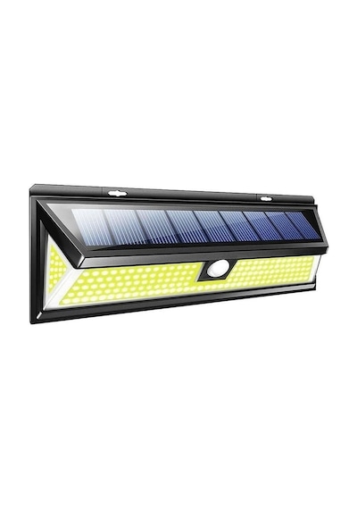 Solar 180 Led Güneş Enerjili Kumandalı 3 Modlu Duvar Lambası K