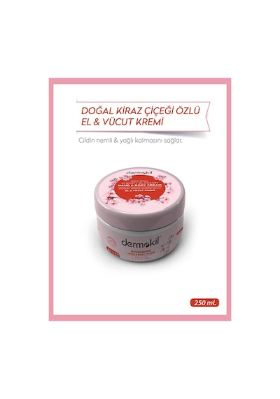 Demokil Kiraz Çiçeği El ve Vücut Kremi 250 ML