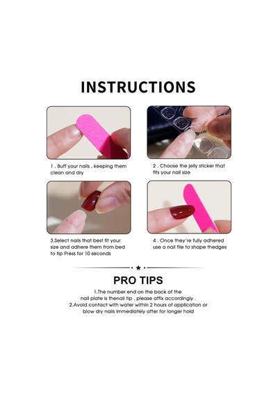 "glitter Tip Kadınlar İçin Baskın Çiviler-zahmetsiz Uygulamalı Hızlı Salon Kalitesi Manikürü"