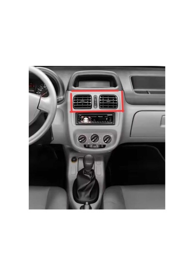 Hareketli Yönlendirmeli Siyah Renk Renault Clio Reno Orta Kalorifer Fan Havalandırma Izgarası 1 Çift