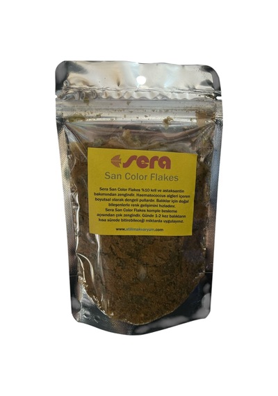 Sera San Color Flakes Renklendirici Pul Yem 30 Gram
