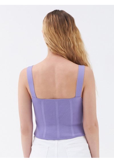 LOFT Long Crop Kadın Atlet Lf2031646 Q1.v1 Lila
