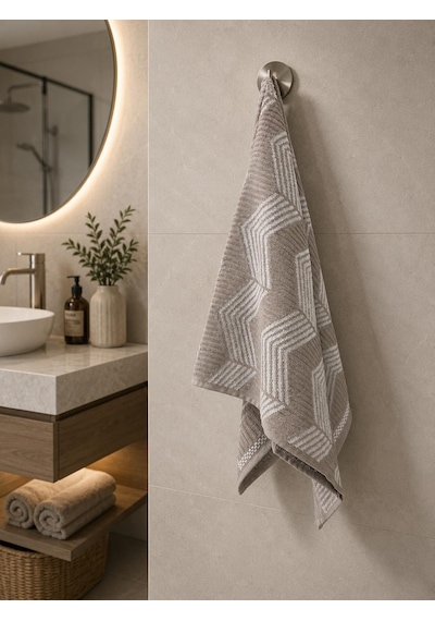 2 Li Özdilek %100 Pamuk Tappeto Kadife El Yüz Havlusu 50 X 90 Krem
