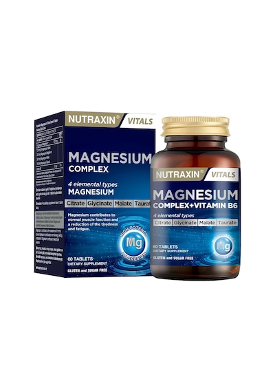 Magnesium Complex Vitamin B6 Magnezyum İçeren Takviye Edici Gıda Kutusu Hediyeli