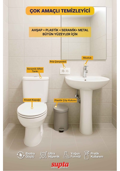 Supta Çok Amaçlı Temizleyici 5 L