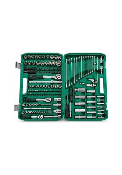 Tools Man Lokma Seti 216 Parça - 3 Cırcır Kollu Plastik Çantalı
