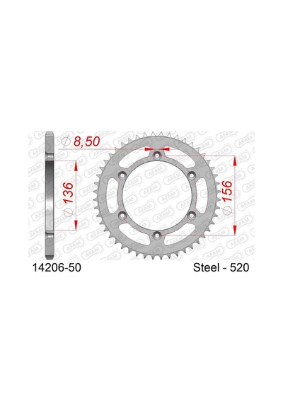 14206-50 Husqvarna Te 450 Arka Dişli Uyumlu