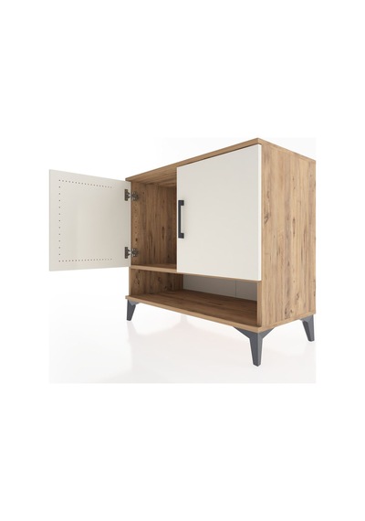 Hyperion Şifonyer Tek Raflı 2 Kapaklı 88x44x80 Çam-aytaşı Çam