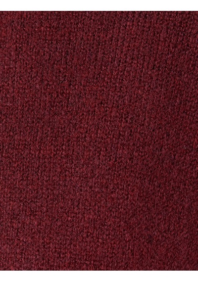 Koton Uzun Kollu Düğmeli Bisiklet Yaka Triko Hırka Bordo 5wak90673ht