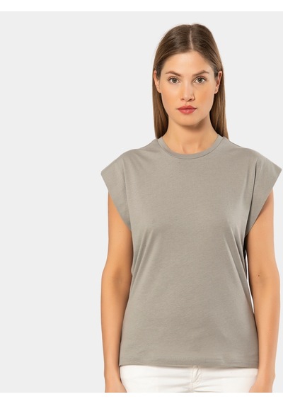 Türen Kadın Vatka Görünümlü T-shirt 3401/gri 001
