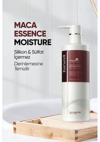 Karseell Argan Oil Shampoo Deep Repair Maca Özü Nemlendirici Şampuan 500 ml Karsel