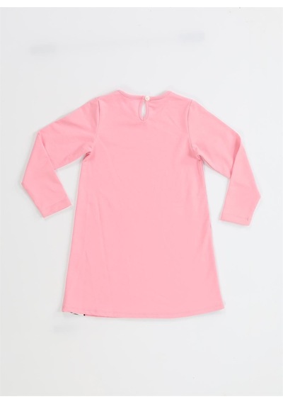Muzip Zürafa Kız Çocuk Pembe Elbise-pembe Pembe