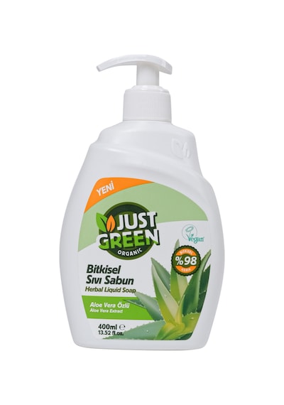 Just Green Organic Aloe Veralı Sıvı Sabun 400 Ml 3 Adet Diğer