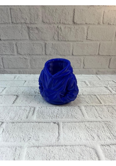 Dekoratif Lacivert Hoodie Kalemlik 10x10 Cm