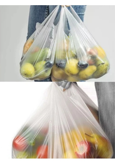 Şeffaf Atlet Poşet Orta Boy 28x50 Cm 1 Paket Takriben 200 Adet Çok Renkli