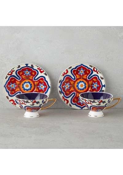 Bk Gift Willow New Bone China 4 Parça 2 Kişilik Kahve Fincan Takımı 90 Ml Renkli Şık Ve Zarif Fincan Seti Kobitmeyencom36721 Bk Gift Diğer