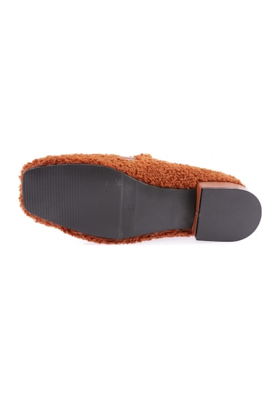 Dgn 5270-424 Metal Tokali Peluş Kadin Oxford Ayakkabi 5270-424-R13302 Taba