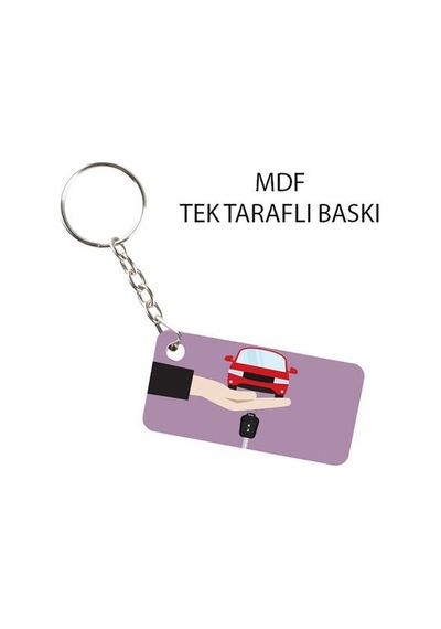 Sublimasyon Eko.mdf Tek Taraflı Anahtarlık - Dikdörtgen