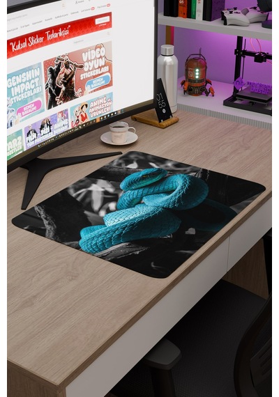 Yılan Kaymaz Dikişli Kauçuk Oyuncu Mousepad V1 - 48x40 Xl Gaming Mouse Pad Fare Altlığı