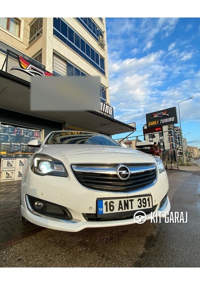 Kit Garaj Opel Insignia Makyajlı Ön Ek Plastik Boyasız