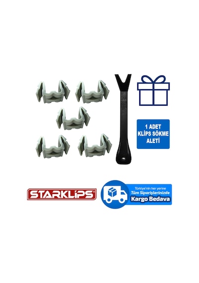 Hortum Tutucu Klips 6030780141 Mercedes + Klips Sökme Aparati 5 A 64383602