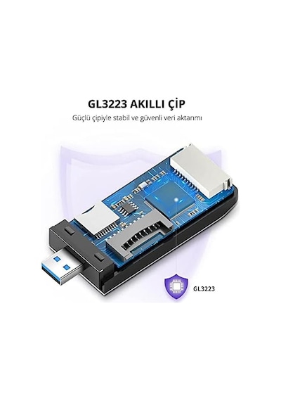 Usb 3.0 Sd, Micro Sd, Memory Stick, Cf Kart Okuyucu