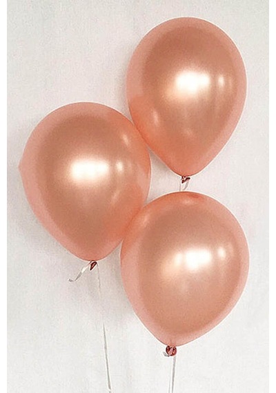 METALİK ROSE GOLD 12 İNÇ BALON 10 ADET