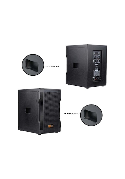 Hepa Merz Handfest Line Array Mikrofonlu Ses Sistemi Aktif Subwoofer + Line Hoparlör 2000w