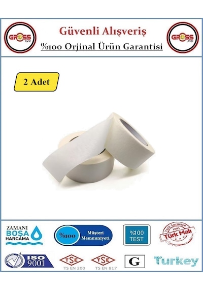 Kağıt Bant - Maskeleme Bandı - En:48mm - Boy:20-30 Metre - 2 Adet