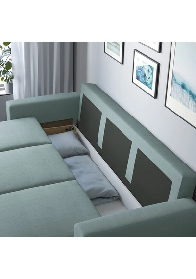 Ikea Gri Modern Kanepe - 3'lü Yataklı Kanepe