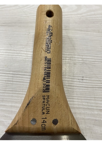 Polisan Macun Spatula 14 Cm Ahşap Sap N11.797