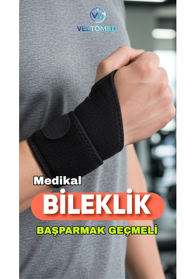 Başparmak Destekli Bilek Bandajı Atelsiz Fitness Bilek Bandajı Sporcu Bilek Bandajı El Bilek Banda