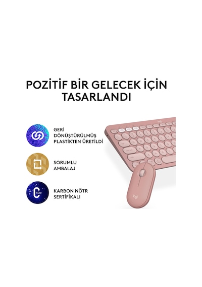 Logitech Pebble 2 Combo 920-012247 Klavye Mouse Seti