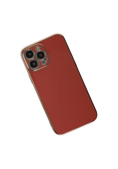 Newface - 605 - iPhone Uyumlu 14 Pro Max Kılıf Volet Silikon - Csmo-tex - - Kırmızı