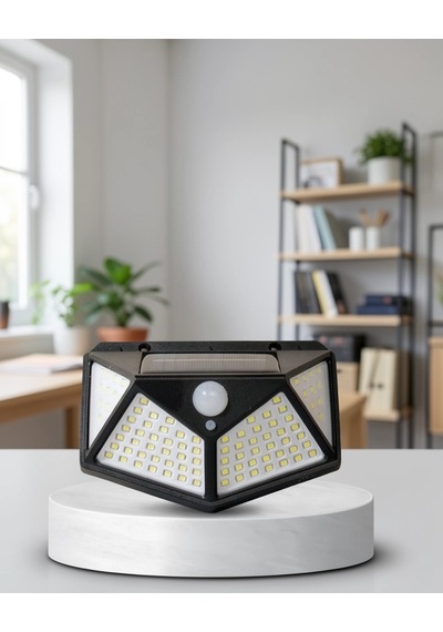 Solar Dış Mekan Lambası 100 Led Hareket Sensörlü