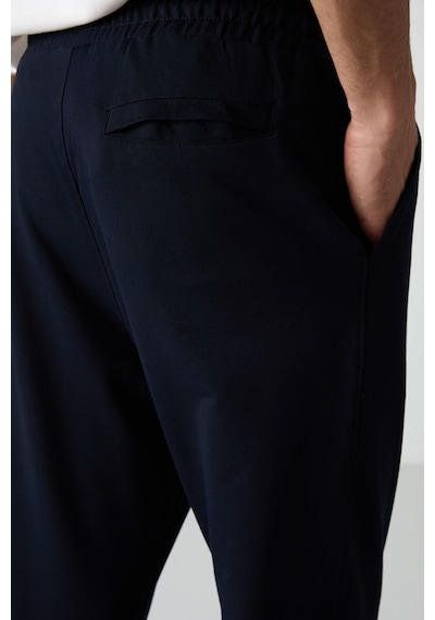 Tommy Life Lacivert Pamuklu Yumuşak Dokulu Comfort Fit Nakışlı Erkek Jogger - 82123 Lacivert