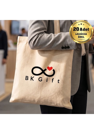 Logonuza Özel 20 Adet Kitap Çantası - Ham Bez Çanta 20x25 Cm Küçük Boy Pamuk Promosyon Çanta Ham Renk