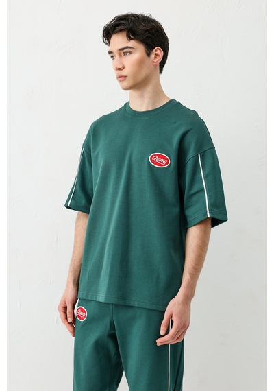 Oversize Baskılı Eşofman Takım V90-21 Çok Renkli