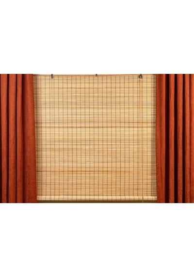 Rodos Ahşap Bambu Stor Perde 120 X 180 Çok Renkli