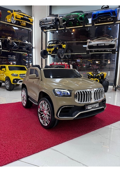 Poyraz Akülü Bmwi Suv Akülü Araba 12v 0-7 Yaş Özel Plaka Bej