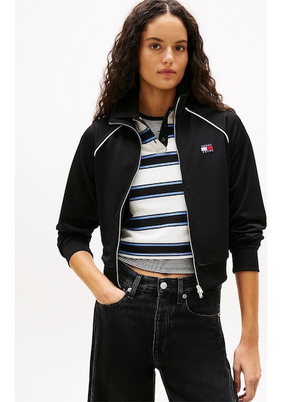 Tommy Hilfiger Tjw Amblemli Eşofman Üstü Kadın Siyah Sweatshirt Dw0dw21930bds-12812 Siyah