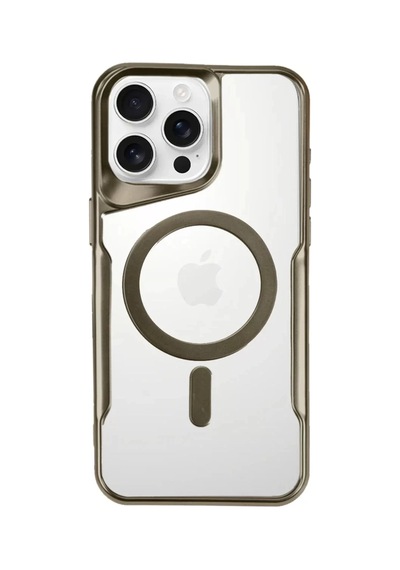 Newface Apple İphone 16 Pro Max Kılıf Boyi Magsafe Silikon Kapak - Çöl Titanyum