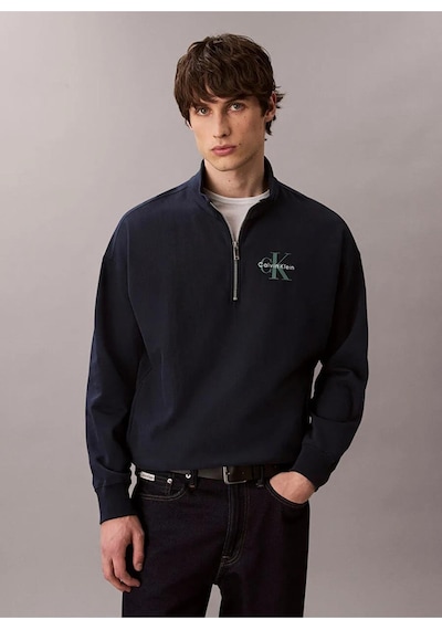 Calvin Klein Erkek Marka Logolu Pamuk Karışımlı Yarım Fermuarlı Şık Görünümlü Lacivert Sweatshirt Lv-11184 Lacivert Calvin Klein Erkek Marka Logolu Pamuk Karışımlı Yarım Fermuarlı Şık Görünümlü Lacivert Sweatshirt Lv-11184 Lacivert