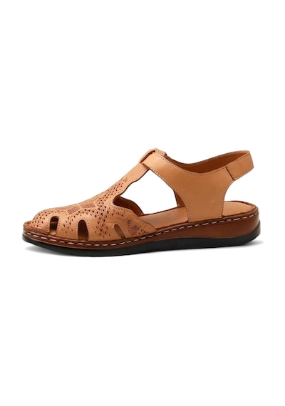 Mammamia D25ys-2550 Deri Comfort Kadın Sandalet Taba