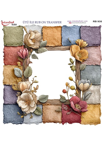 Ütü İle Rub On Transfer Kağıdı 30x30cm Rb-935