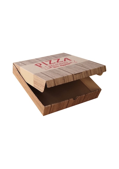 Baskılı Pizza Kutusu 24 x 24 x 4 CM 100 Adet