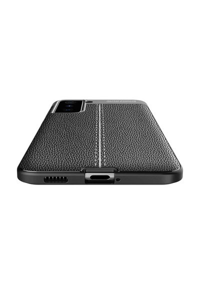 Samsung Uyumlu Galaxy S21 Kılıf Deri Tarzı Niss Silikon Case
